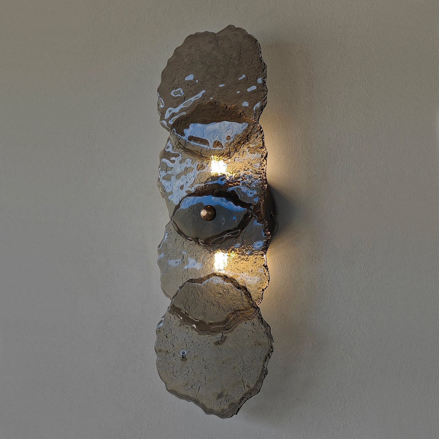 Momento El Yapımı Cam Aplik Bronz