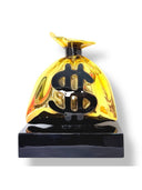 Money Bag Heykeli | Gold Chrome Richie Bag Edition