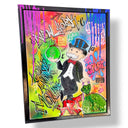 Monopoly Man Graffiti Canvas Tablo – New York Style Love & Money