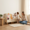 Montessori 2'li Large Unicorn Kitaplık Seti