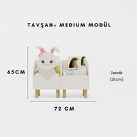 Montessori 2'li Tavşan Kitaplık Seti-Kitaplık-Vuvito-NowShopFun