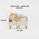 Montessori 2'li Unicorn Kitaplık Seti