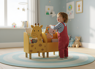 Montessori 2'li Zürafa Kitaplık Seti-Kitaplık-Vuvito-NowShopFun