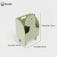 Montessori Dinozor Kitaplık-Kitaplık-Vuvito-NowShopFun