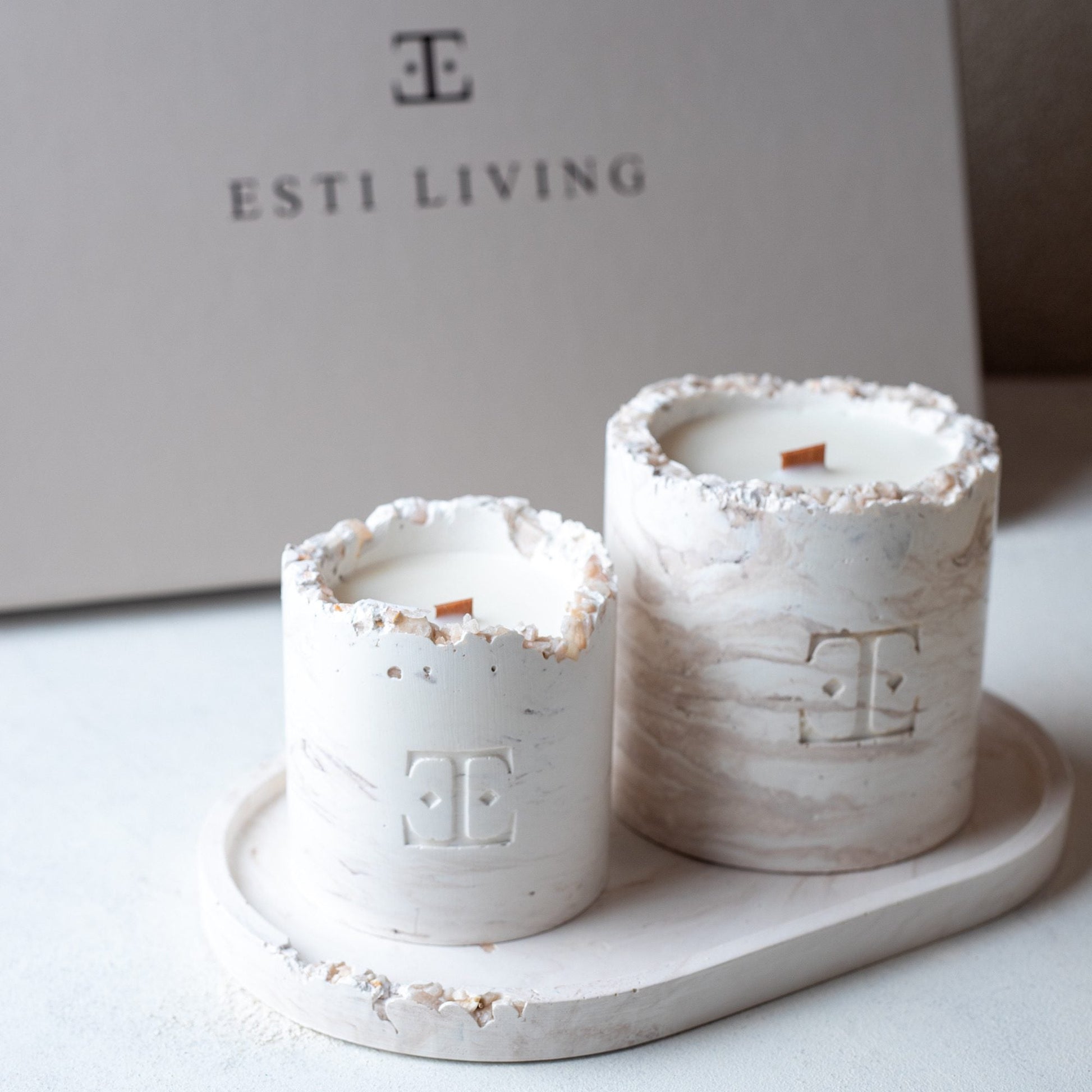 Moon And Fig Taşlı - Mum Seti