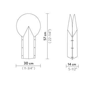 Moon Siyah Mermer Desenli Masa Lambası