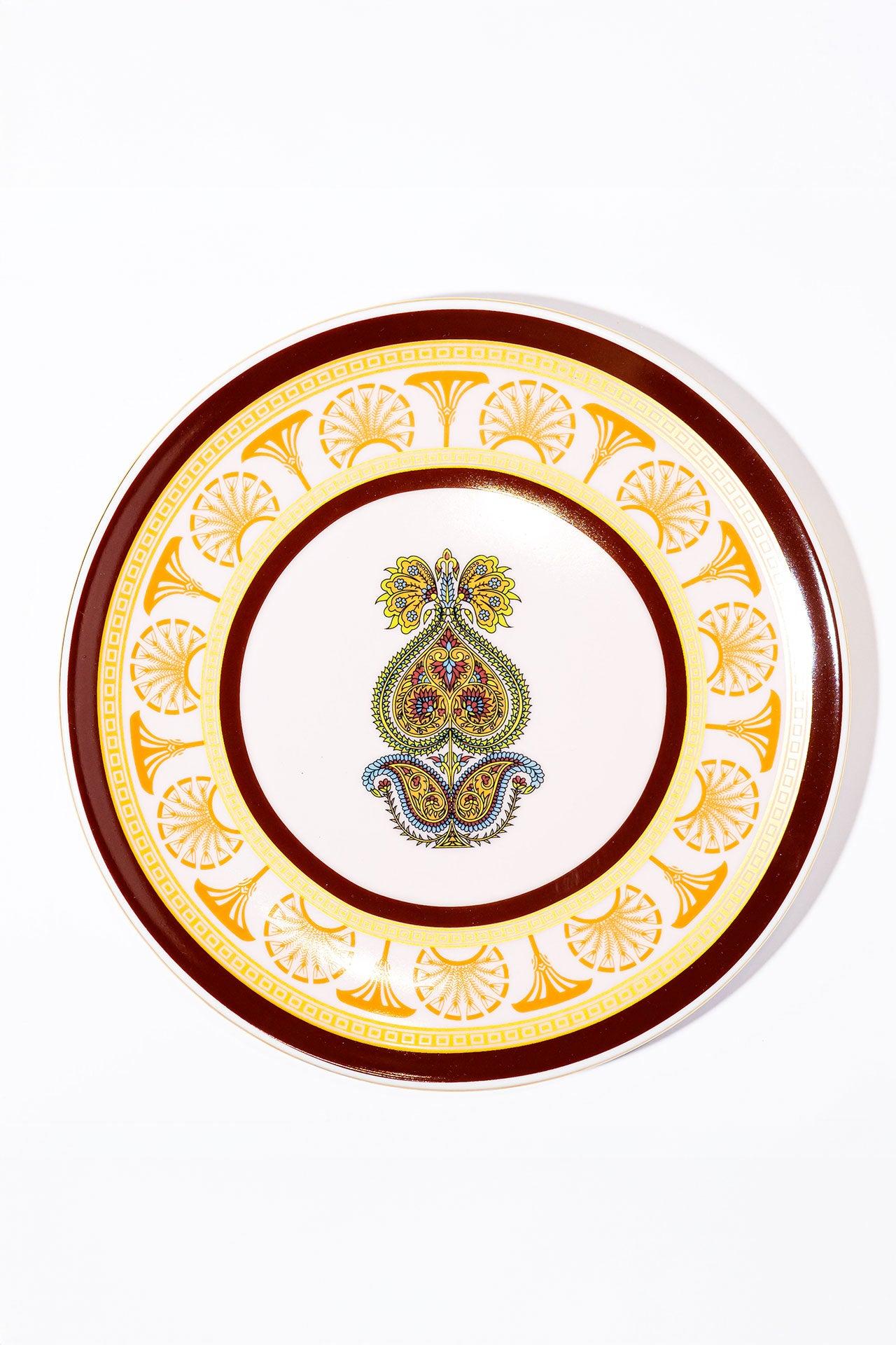 Mystic İndia Burgundy Servis Tabak (2'li Set)