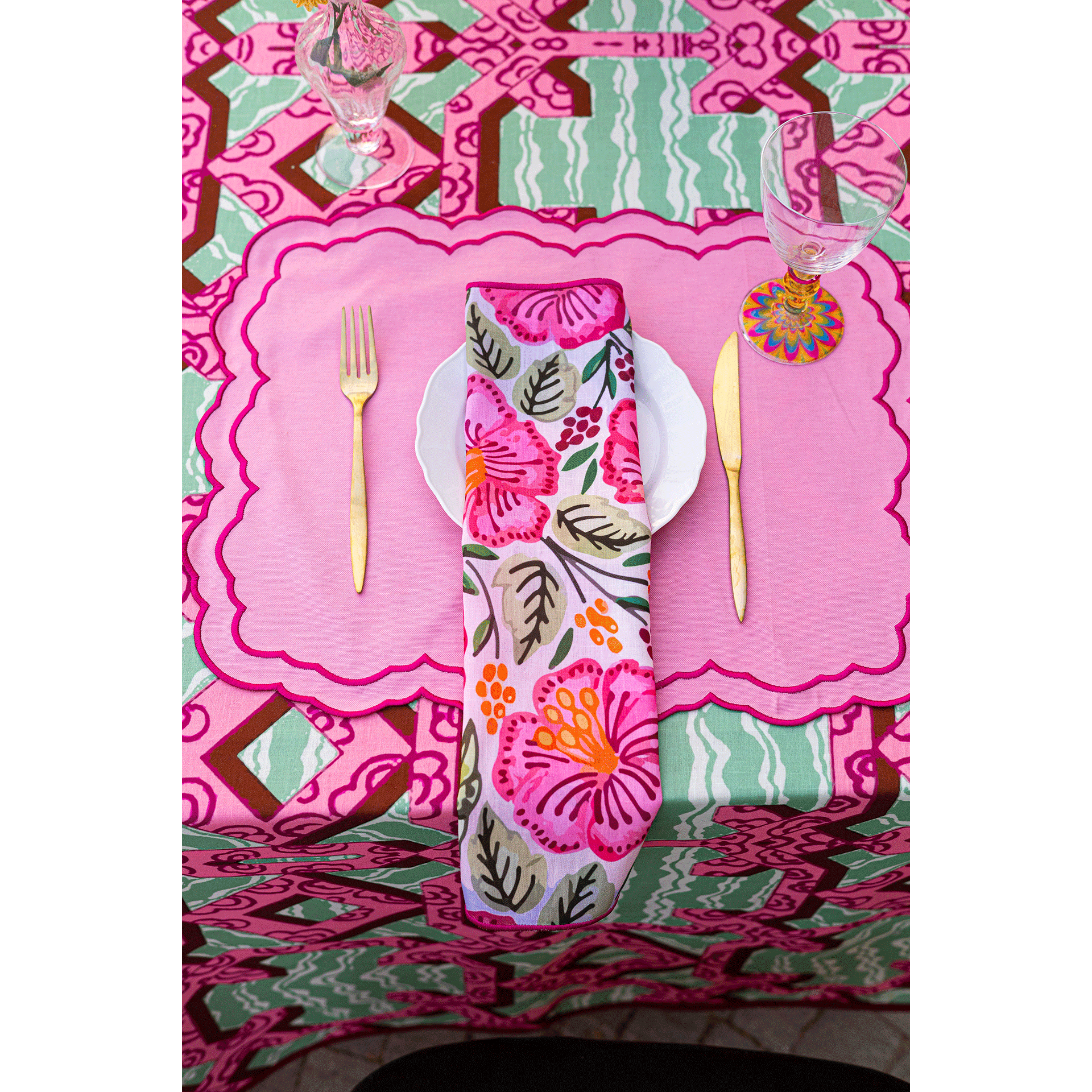 Mystical Garden Kumaş Peçete (4'lü Set)