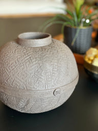 Mythos Round Seramik Obje-Dekoratif Ürün-Meru İstanbul-Ekru-NowShopFun