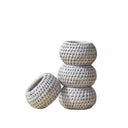 Kalın Rattan Peçete Halkası (4'lü Set)