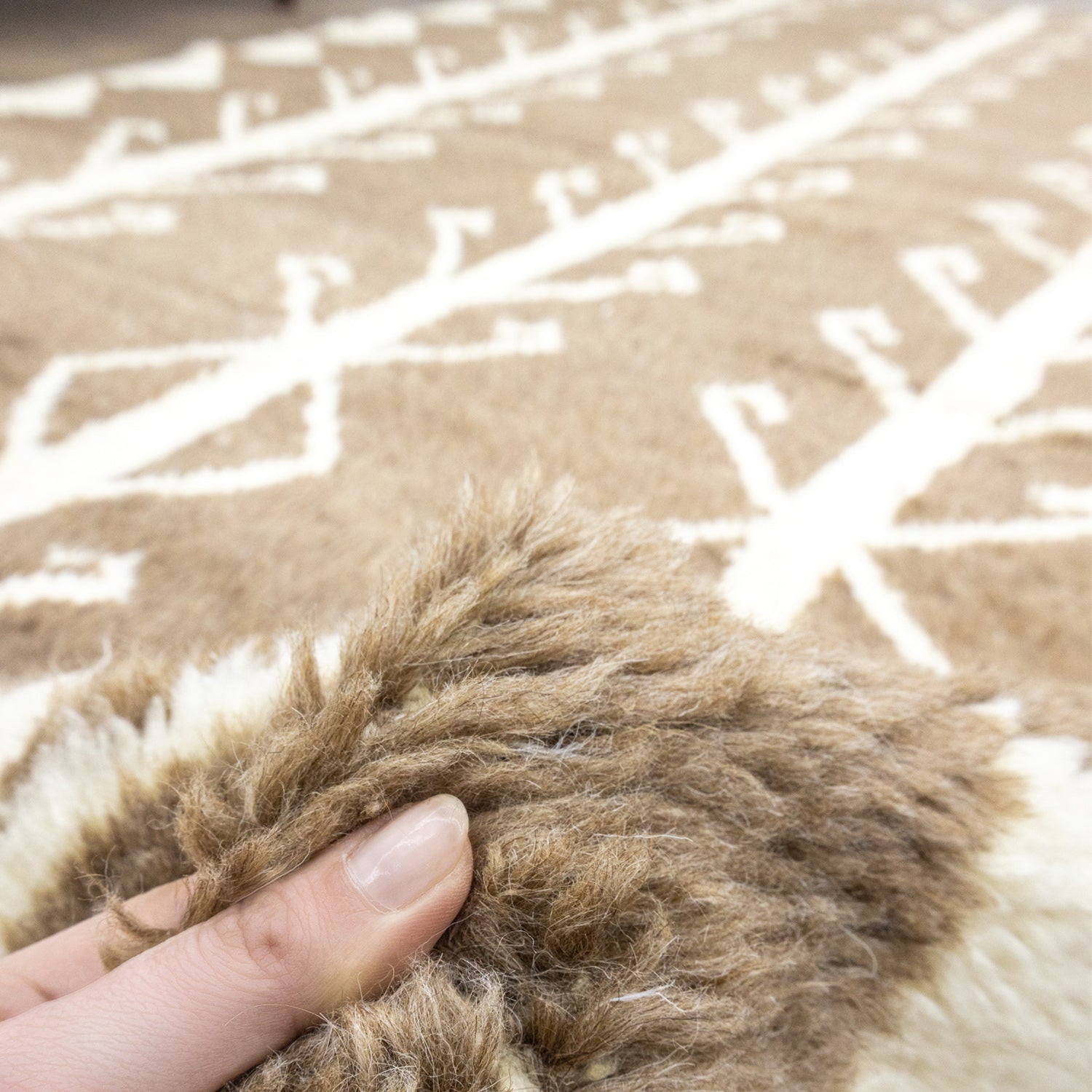 Nador El Dokuma Moroccan Tarzı Yün Halı 155X254 Cm