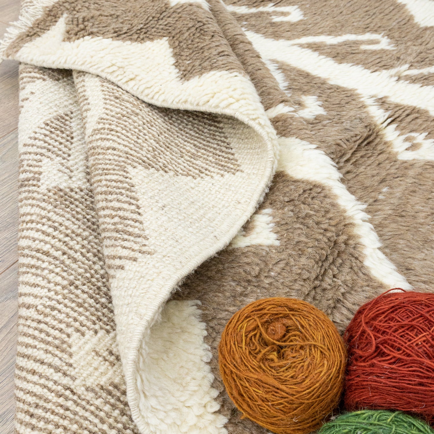 Nador El Dokuma Moroccan Tarzı Yün Halı 155X254 Cm