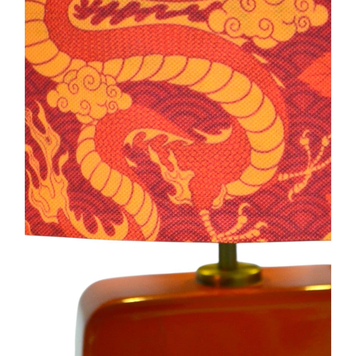 Naga El Yapımı Ahşap Abajur