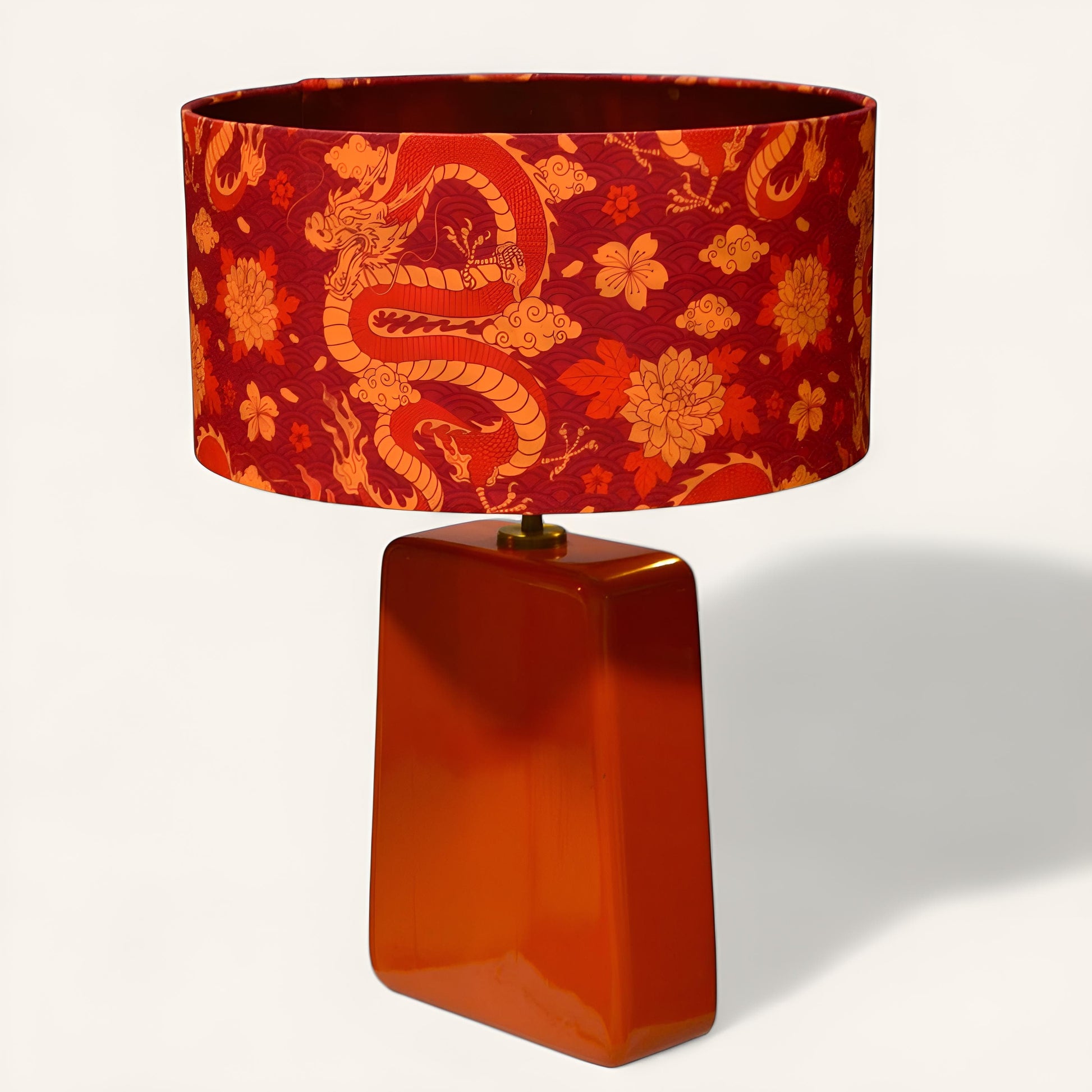 Naga El Yapımı Ahşap Abajur