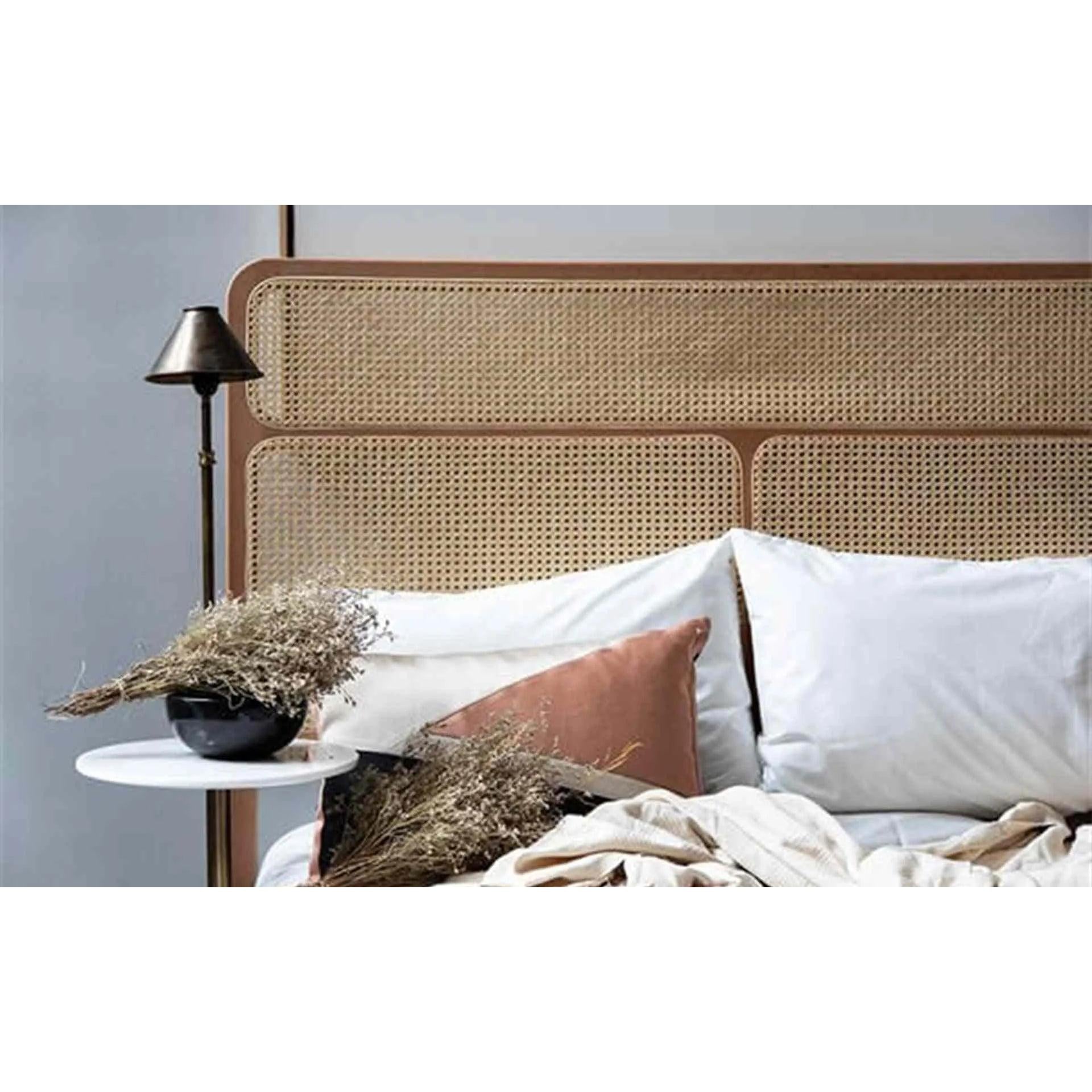 Natur Yatak Başlığı Bölmeli Hazeran