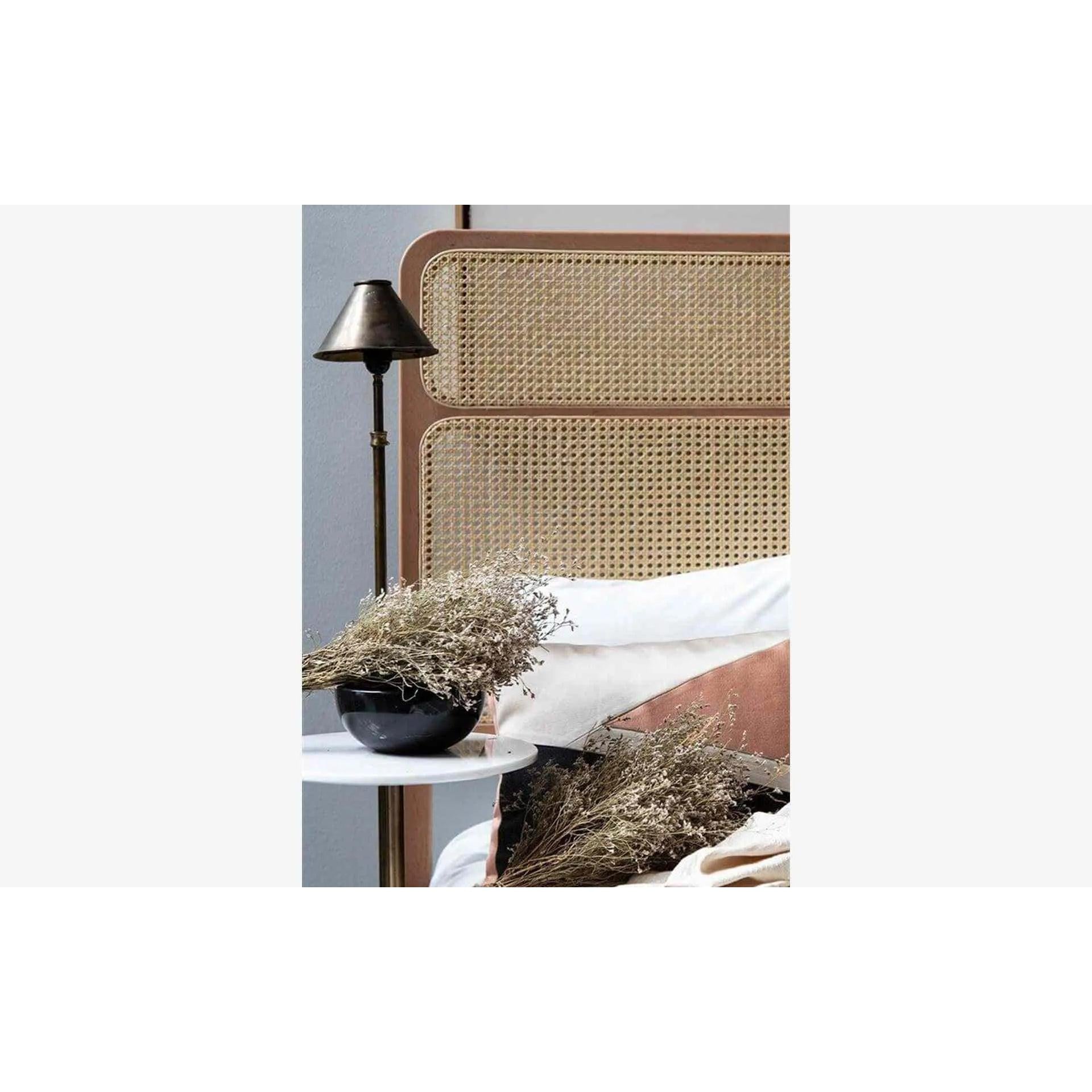 Natur Yatak Başlığı Bölmeli Hazeran