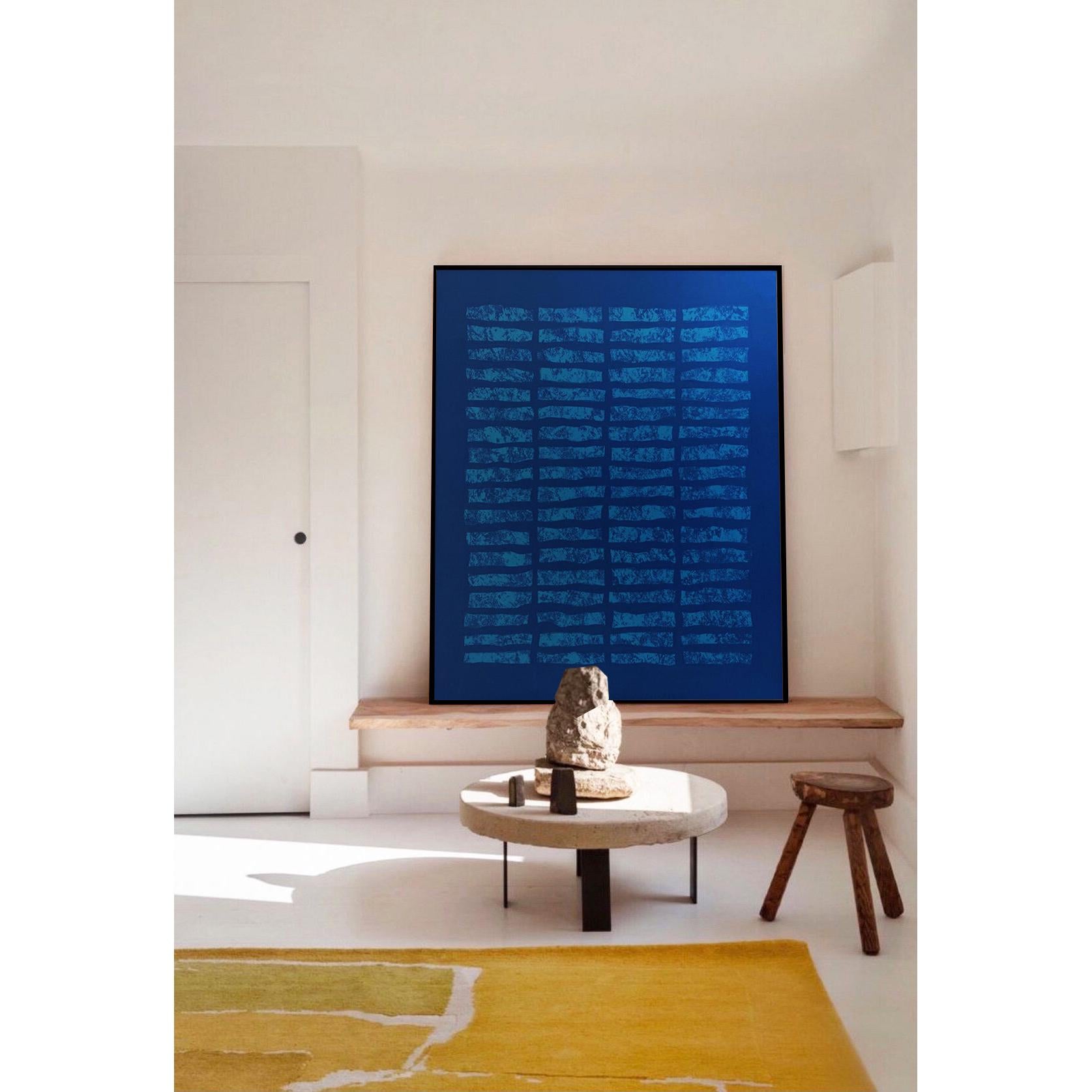 Navy Stamps Kanvas Üzeri Akrilik El Yapımı Tablo