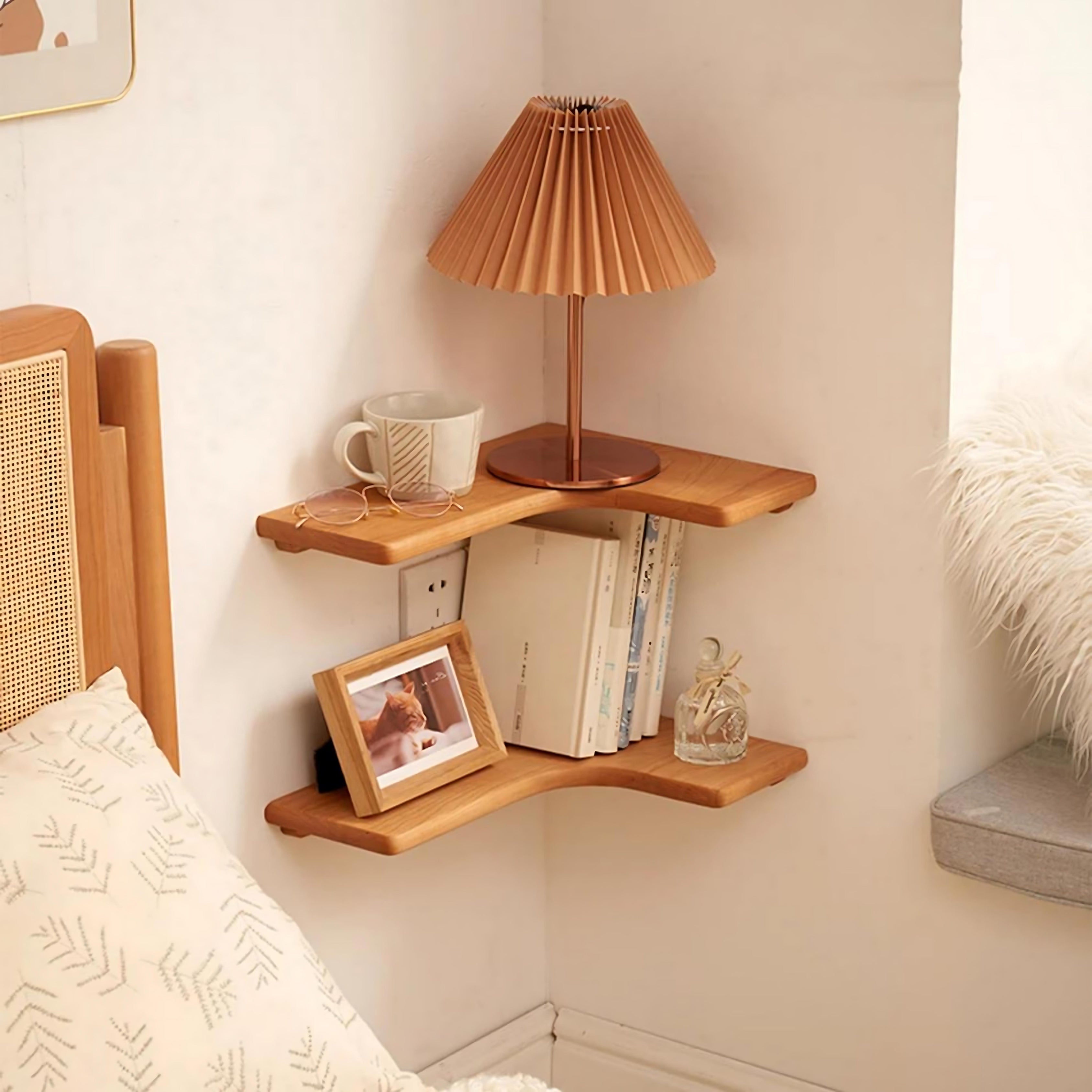 Nefin El Yapımı Masif Ahşap Raf