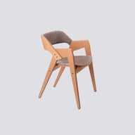Nest Sırt Saydam Siyah Gövde Açık Ceviz-Sandalye-KYS Design-Açık Ceviz-NowShopFun