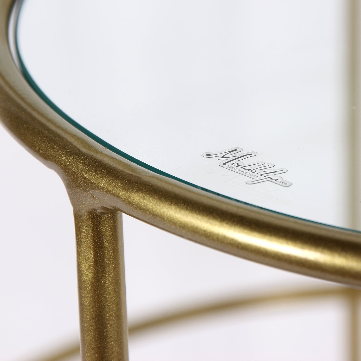 Nesting 3'Lü Metal Zigon Yan Sehpa