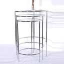 Nesting 3'Lü Metal Zigon Yan Sehpa