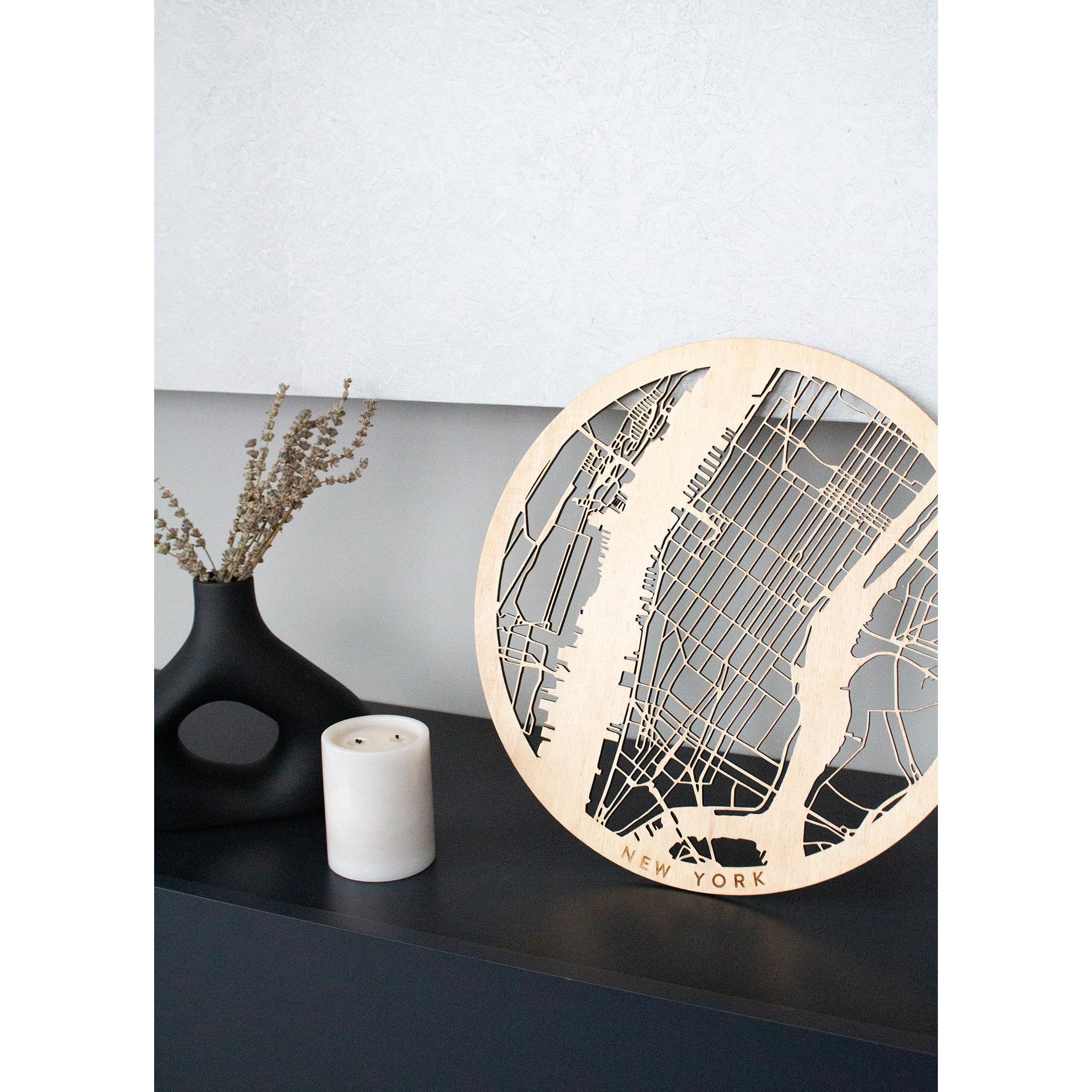 New York Ahşap Şehir Haritası