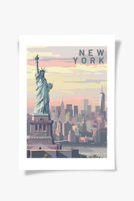 New York | Şehir Posteri-Poster-ODA.products-30x40-Çerçevesiz-NowShopFun