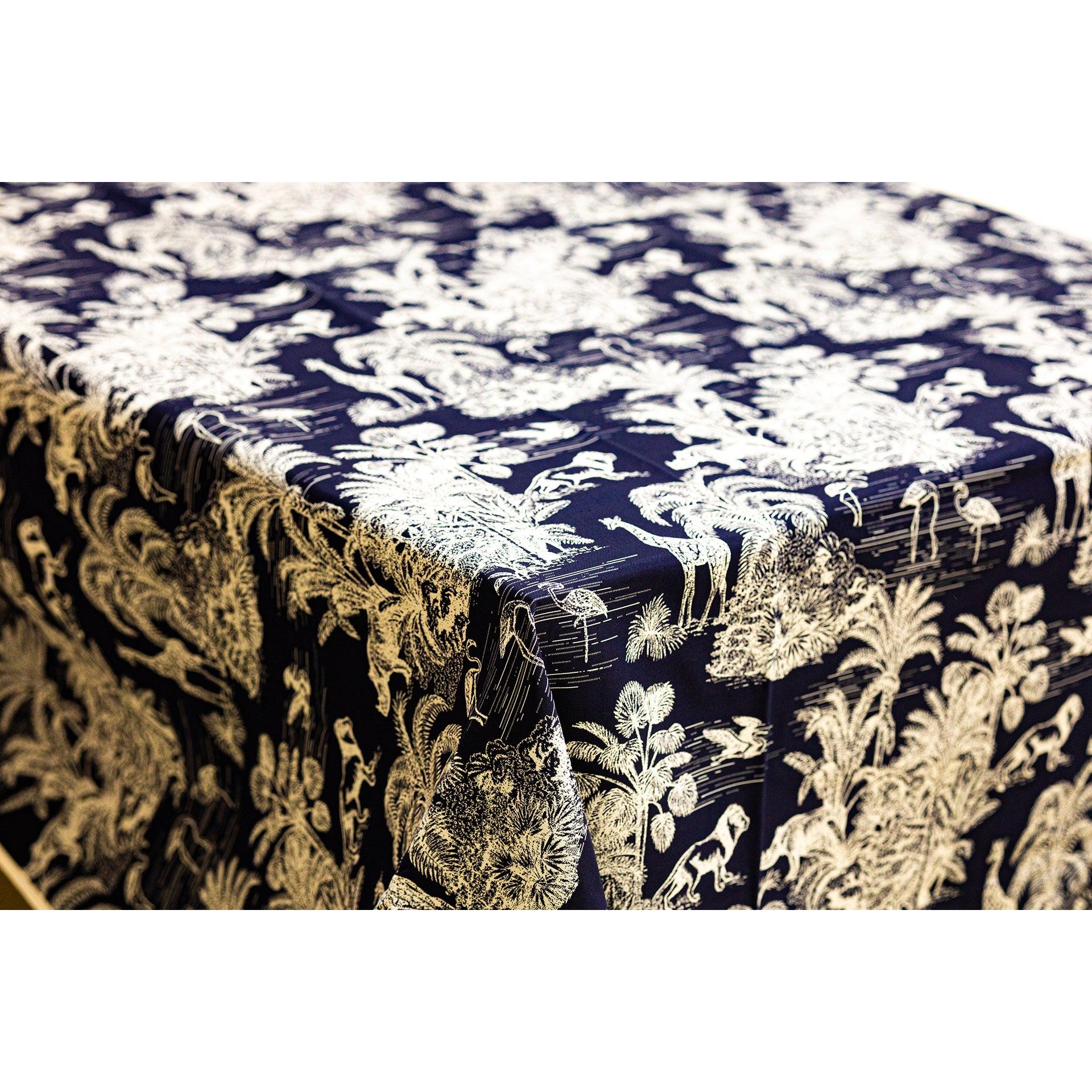 Noc Majorella Lacivert Masa Örtüsü (Çift Taraflı)