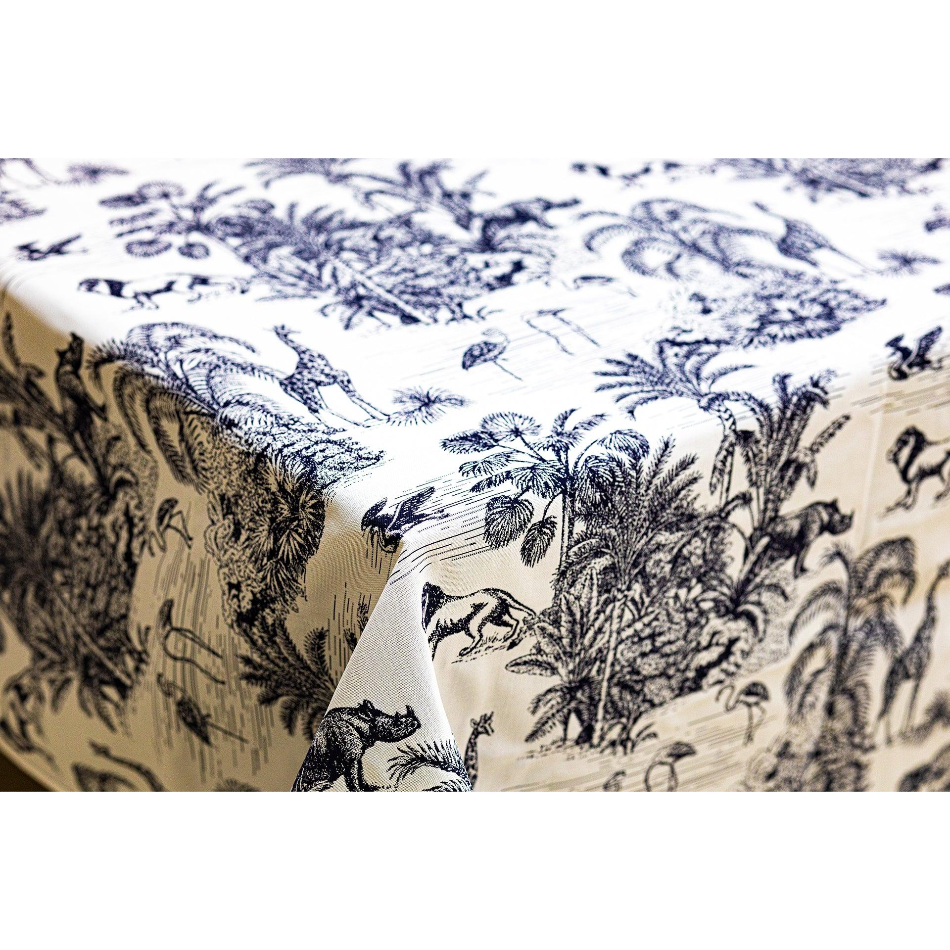 Noc Majorella Lacivert Masa Örtüsü (Çift Taraflı)