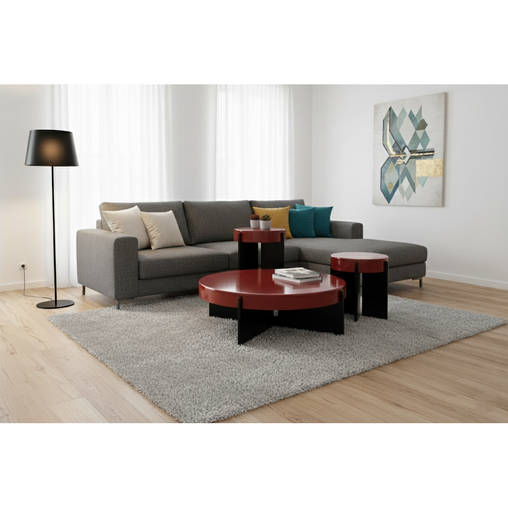 Noir Orta Sehpa Seti