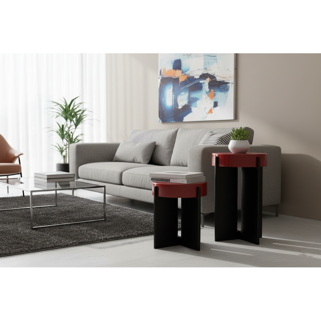 Noir Orta Sehpa Seti