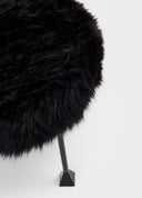 Noir Stool Suni Kürk Puf