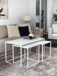 Nora Metal Orta Sehpa Seti-Orta Sehpa-Envlin-Siyah-NowShopFun
