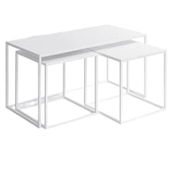 Nora Metal Orta Sehpa Seti-Orta Sehpa-Envlin-Siyah-NowShopFun