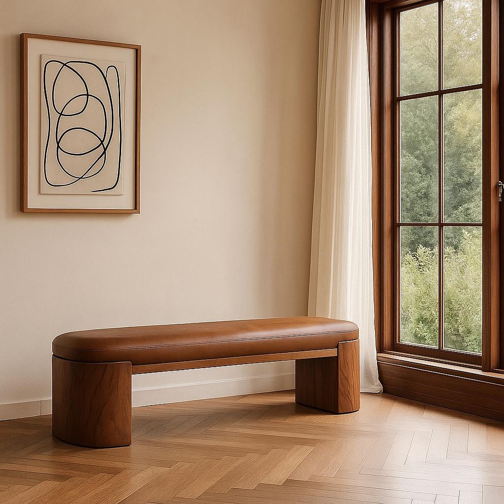 Nova Eskitme Deri Bench