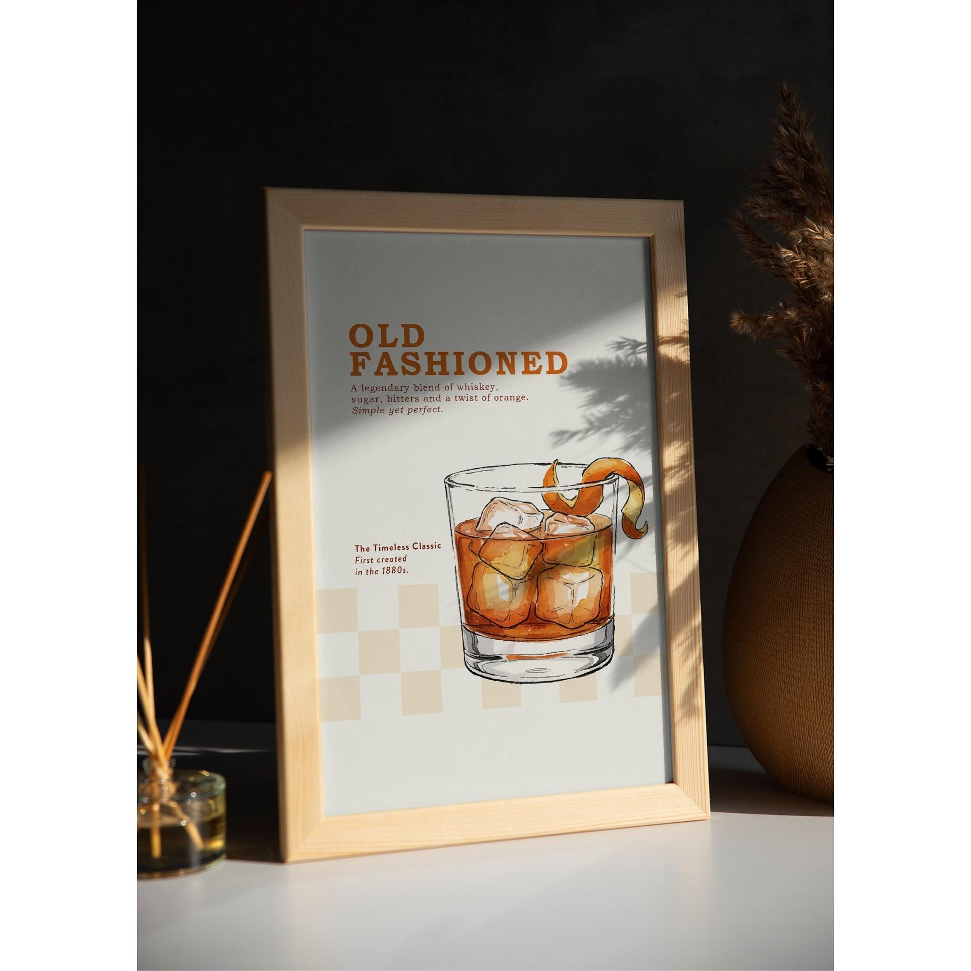 Old Fashioned Kokteyl Posteri