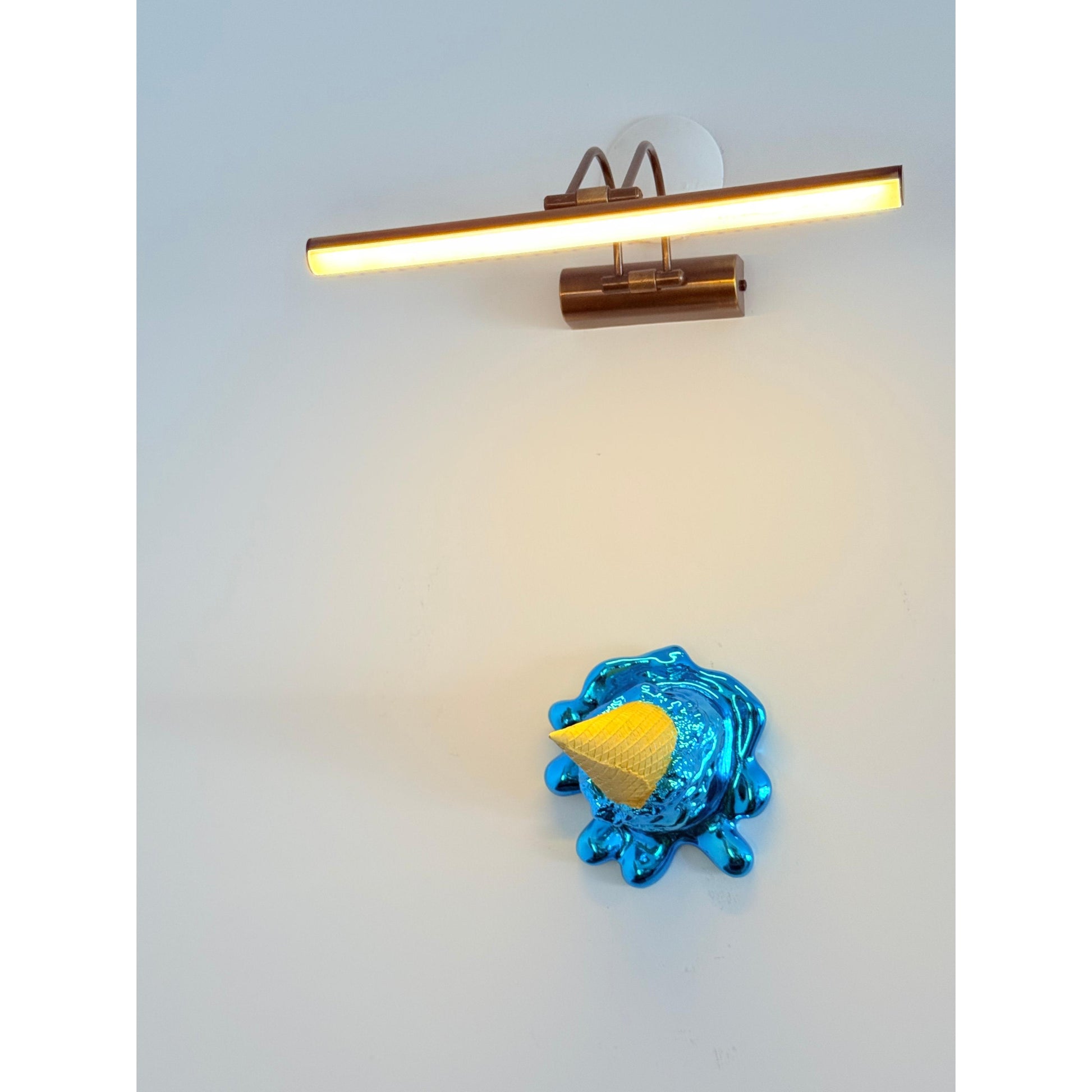 Opps! No.1 – Mavi Krom Kaplama Dondurma Heykeli