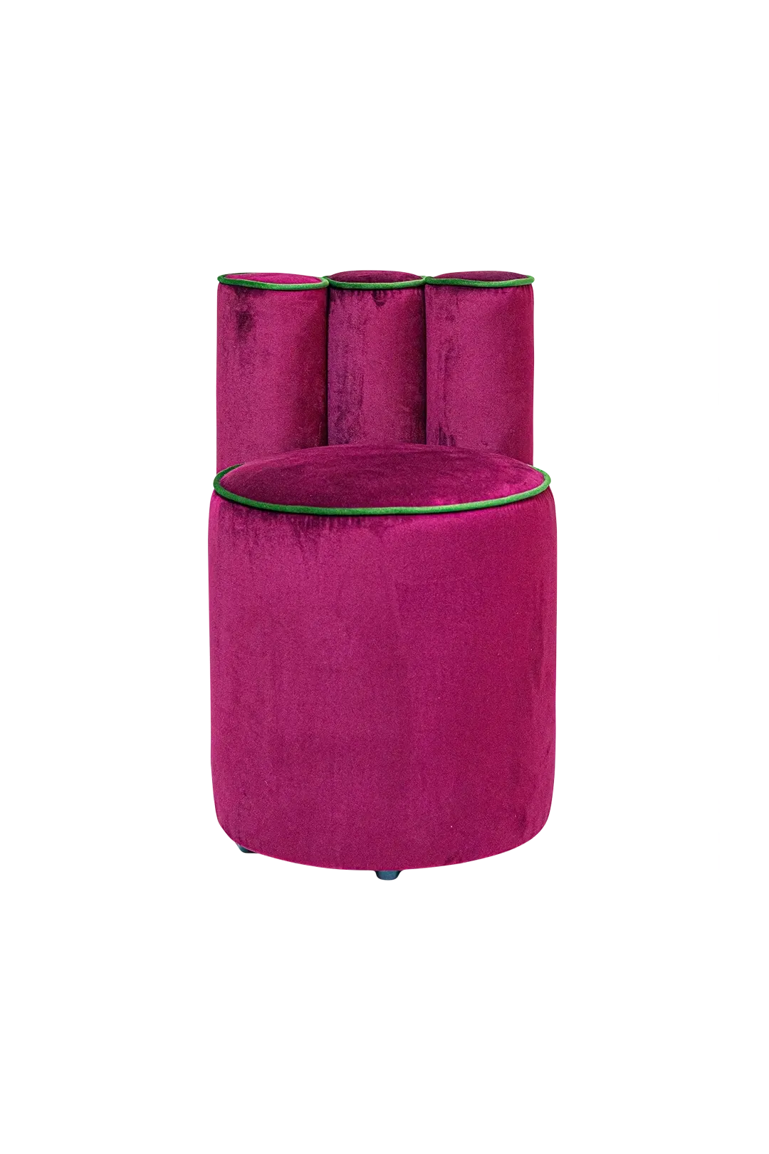 Özel Sırt Detaylı Pembe Puf