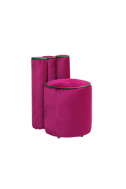 Özel Sırt Detaylı Pembe Puf