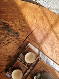 Özel Üretim Ahşap Tek Parça Orta Sehpa-Orta Sehpa-Innature Home-NowShopFun