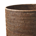 Kahverengi Büyük Rattan Saksı