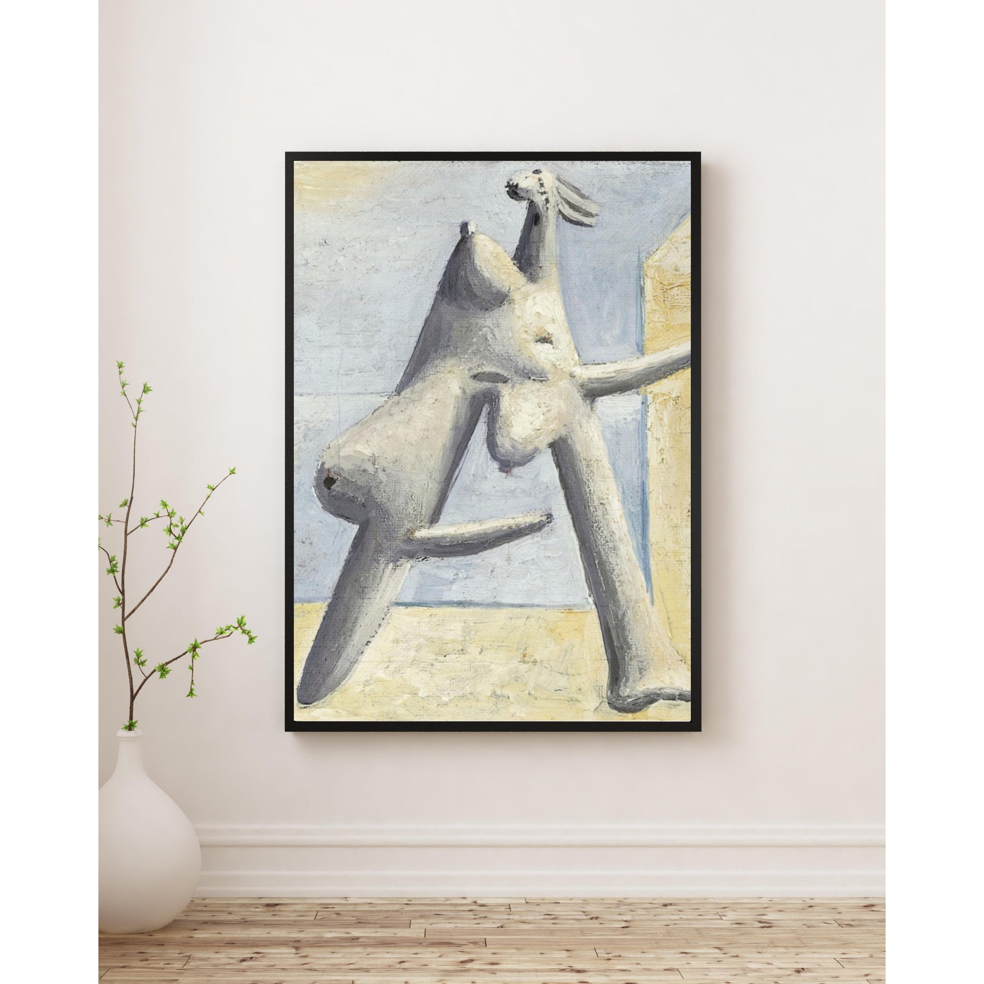 Pablo Picasso - Kompozisyon Sahilde Kadın Figürü Fine Art Baskı