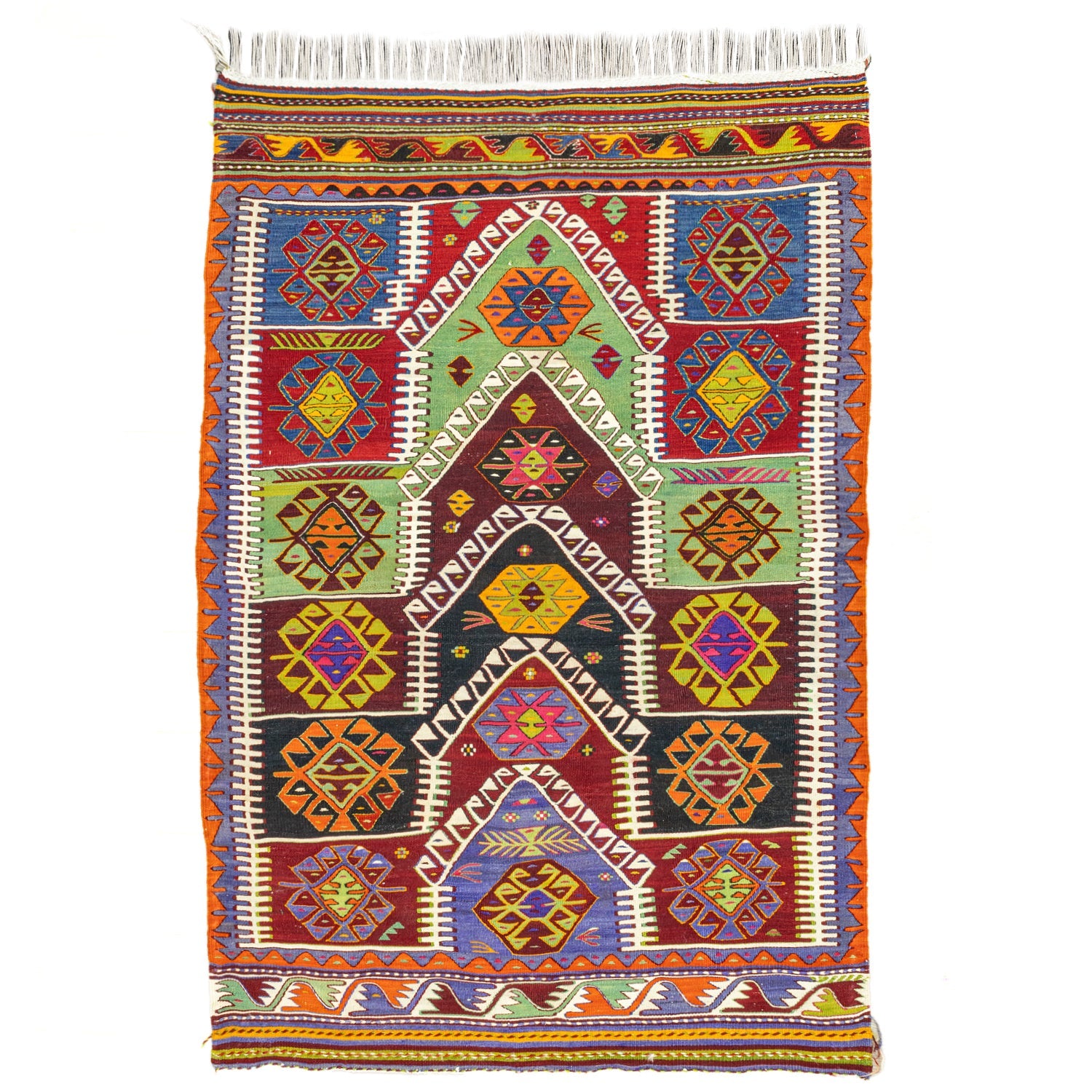 Pakdest Renkli El Dokuma Kavak Kilim 118X186 Cm