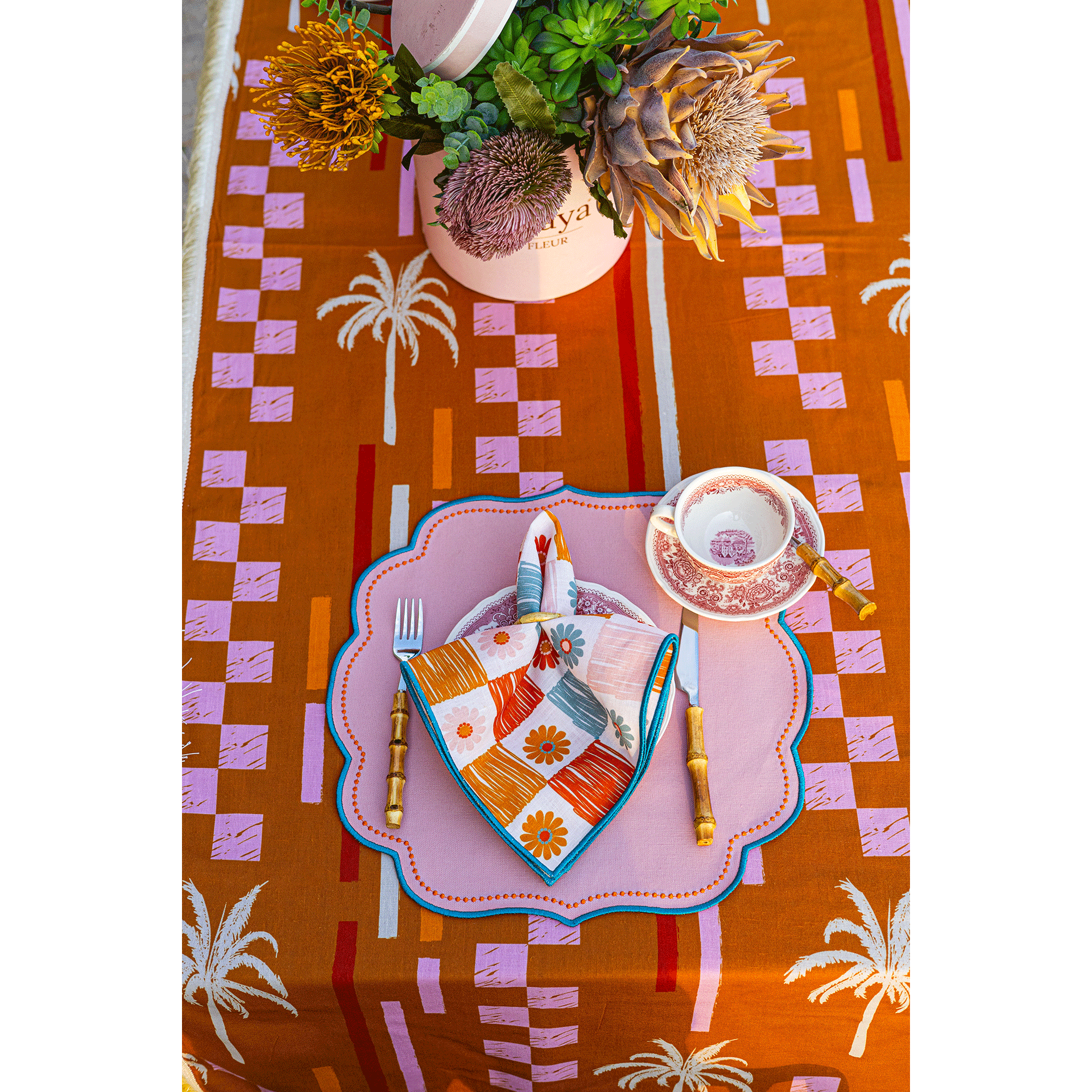 Palms & Sands Kumaş Peçete (4'lü Set)