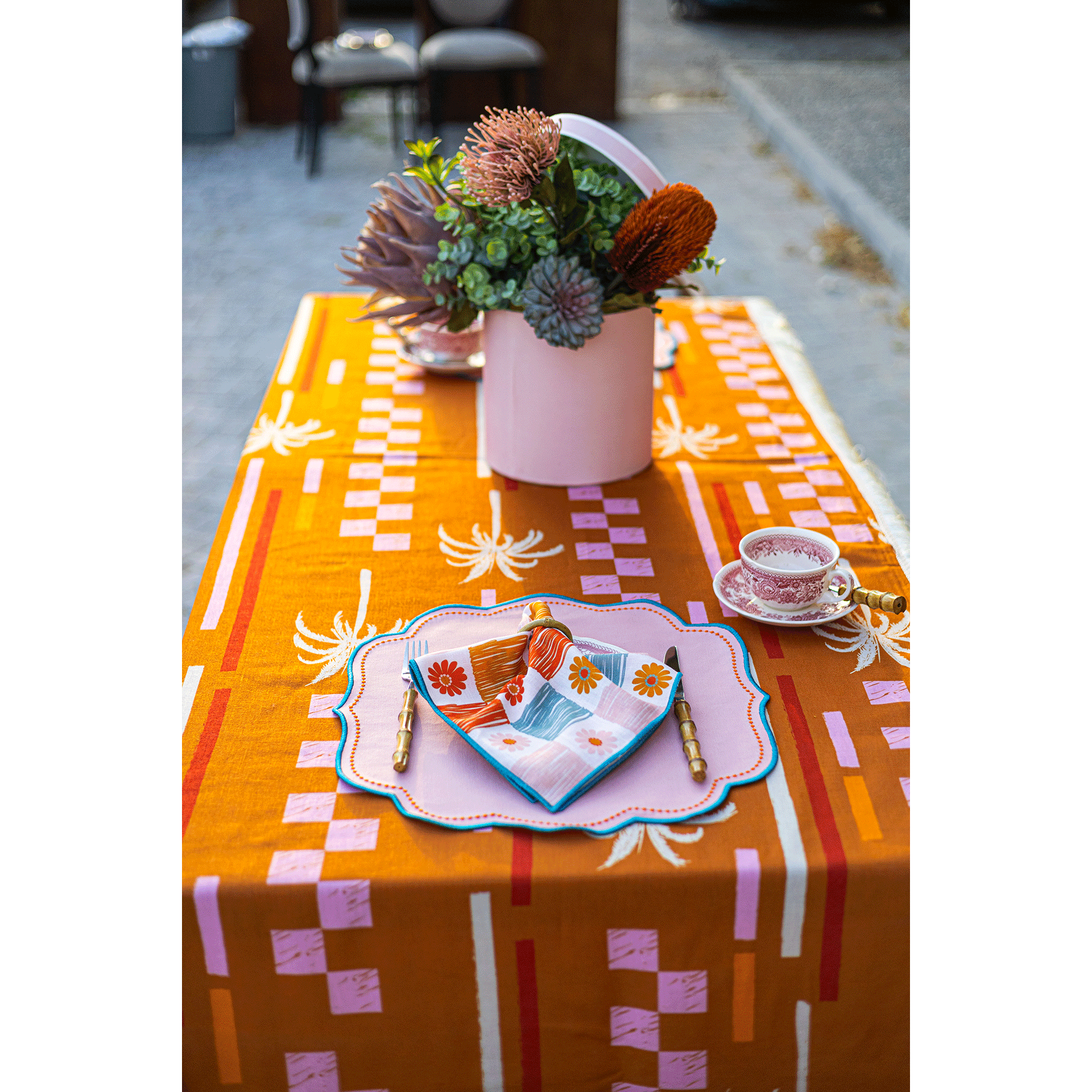 Palms & Sands Kumaş Peçete (4'lü Set)