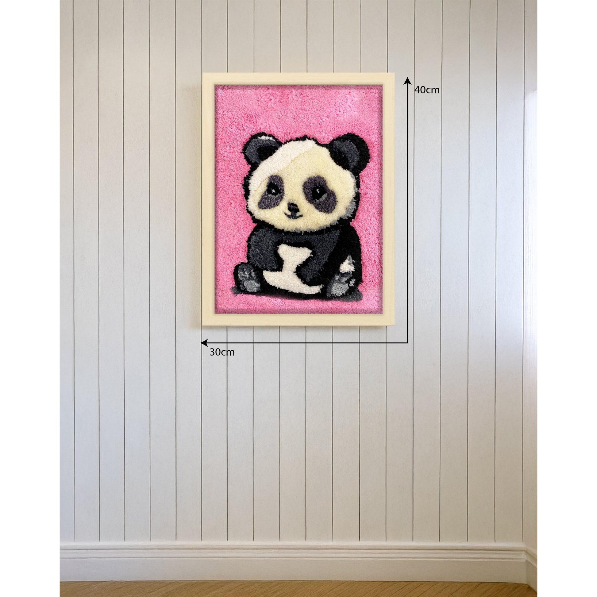 Panda Tufted Artwork Tablo
