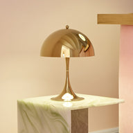 Panthella Şarjlı Masa Lambası-Masa Lambası-Rose Lighting-Gold-NowShopFun