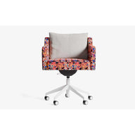 Papillonne Ofis Sandalyesi Tekerlekli-Ofis Sandalyesi-Lagu-Pembe Kenzo-Beyaz-Bej Buklet-NowShopFun