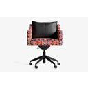 Papillonne Ofis Sandalyesi Tekerlekli-Ofis Sandalyesi-Lagu-Pembe Kenzo-Siyah-Siyah Suni Deri-NowShopFun