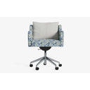 Papillonne Ofis Sandalyesi Tekerlekli-Ofis Sandalyesi-Lagu-Mavi Kenzo-Krom-Bej Buklet-NowShopFun